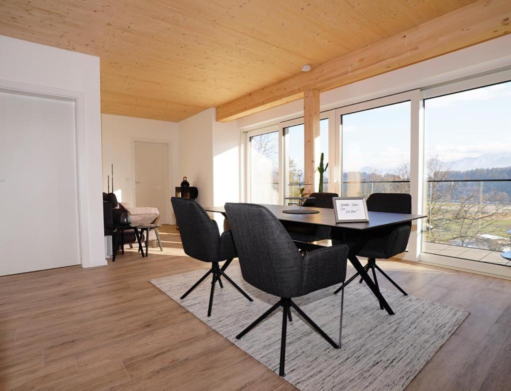 Modernes Ferienhaus Mit Panoramablick Rosegg Exterior photo