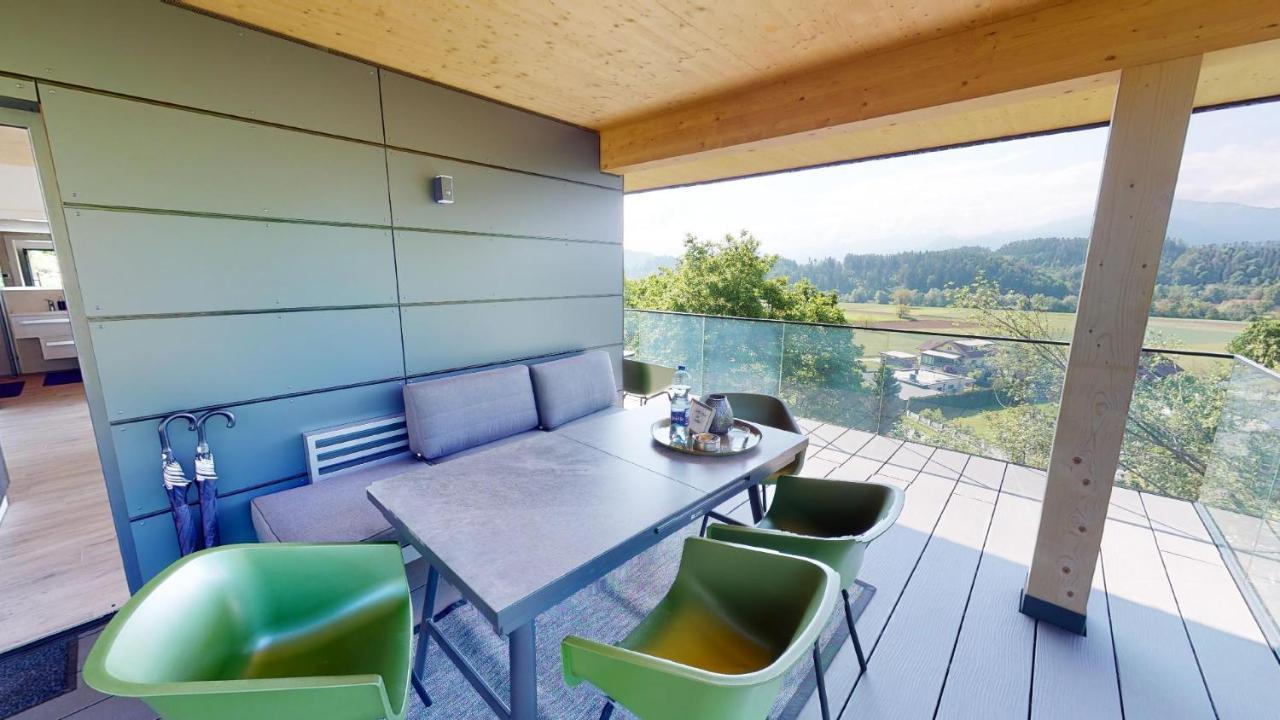 Modernes Ferienhaus Mit Panoramablick Rosegg Exterior photo